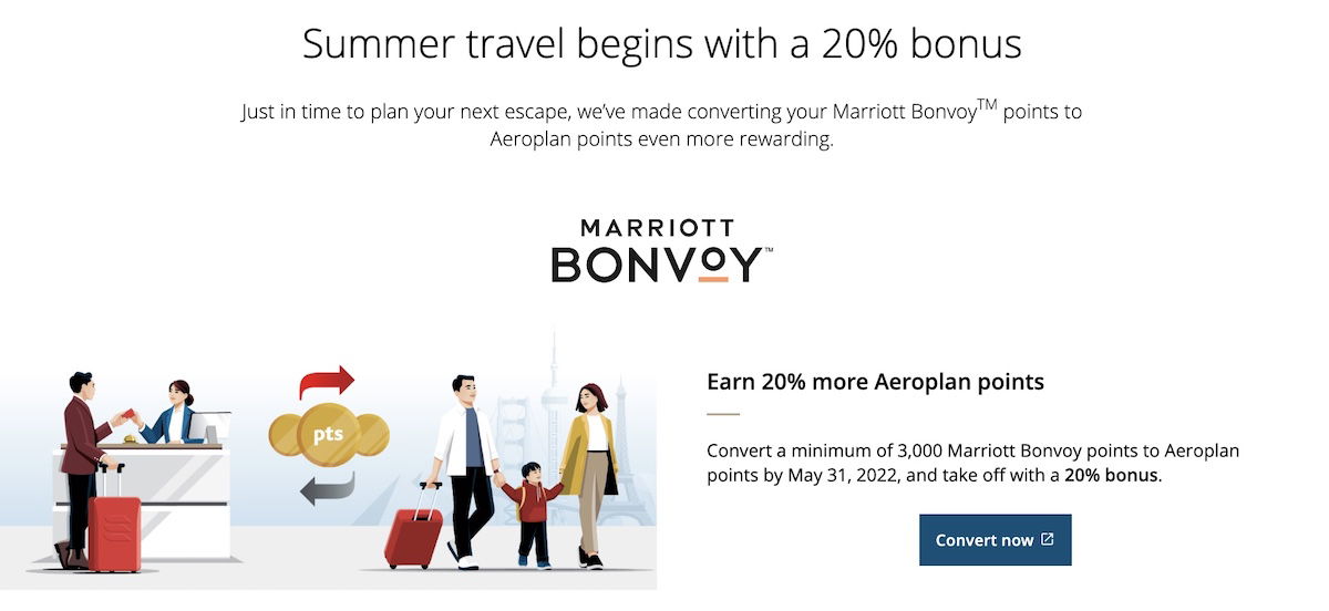 Transfer Marriott Points To Aeroplan With 20 Bonus Travel