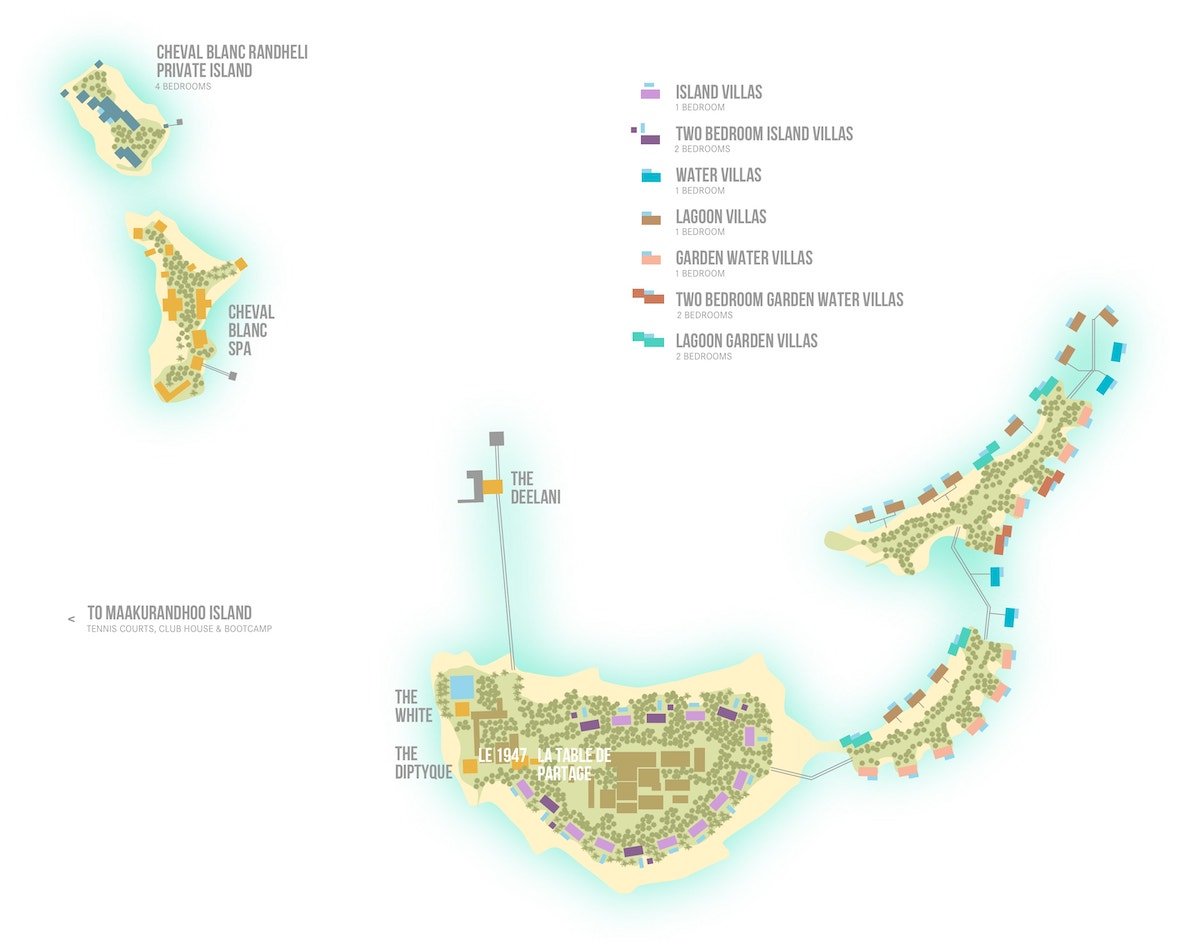 Review: Cheval Blanc Maldives Randheli Cheval Blanc Maldives Property Map 1