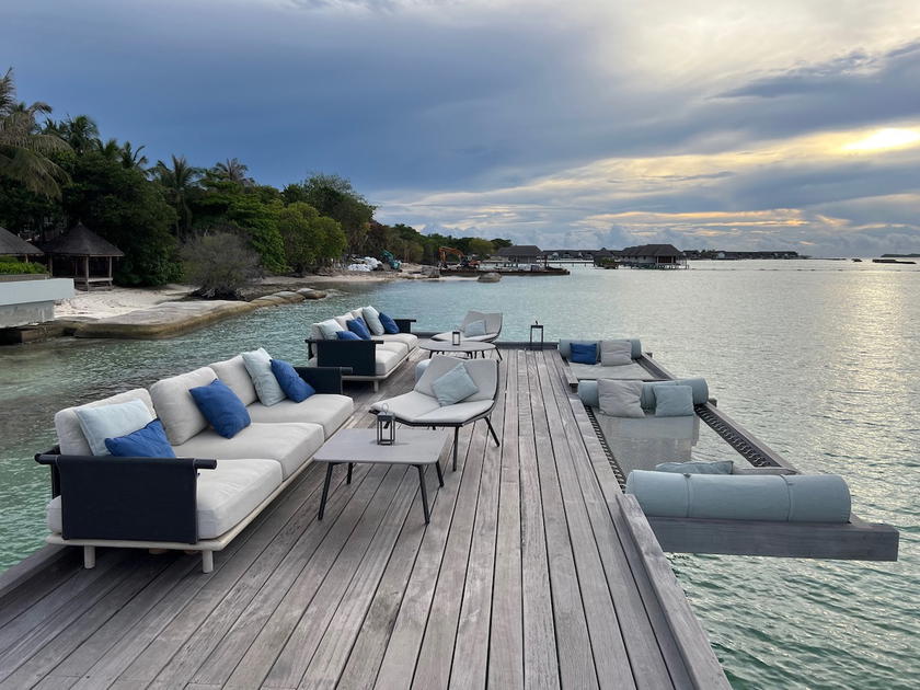 Overwater villa at the Four Seasons Maldives Landaa Giraavaru