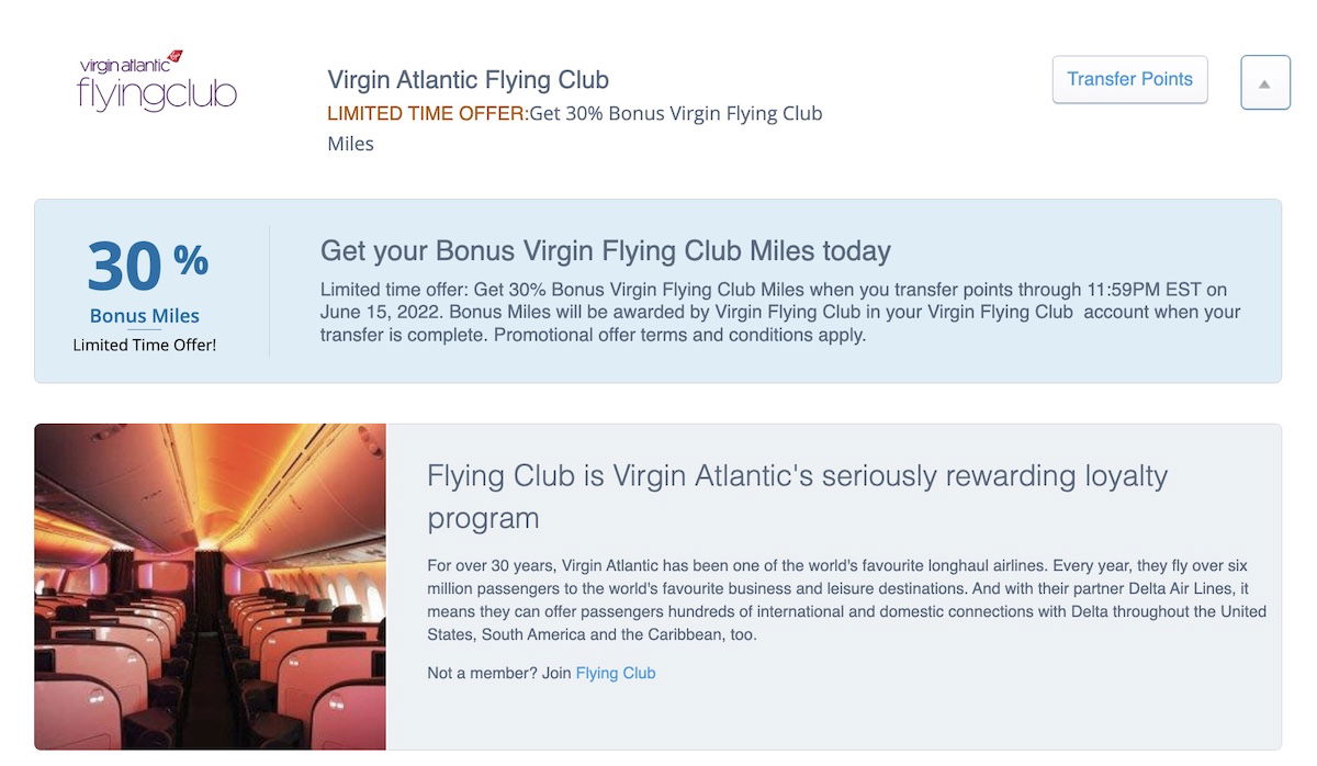 Transfer Chase Points To Virgin Atlantic With 30 Bonus One Mile at a