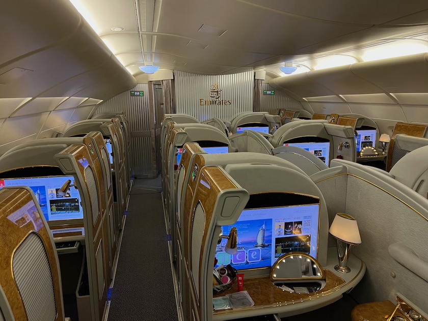 Emirates A380 first class private suite interior
