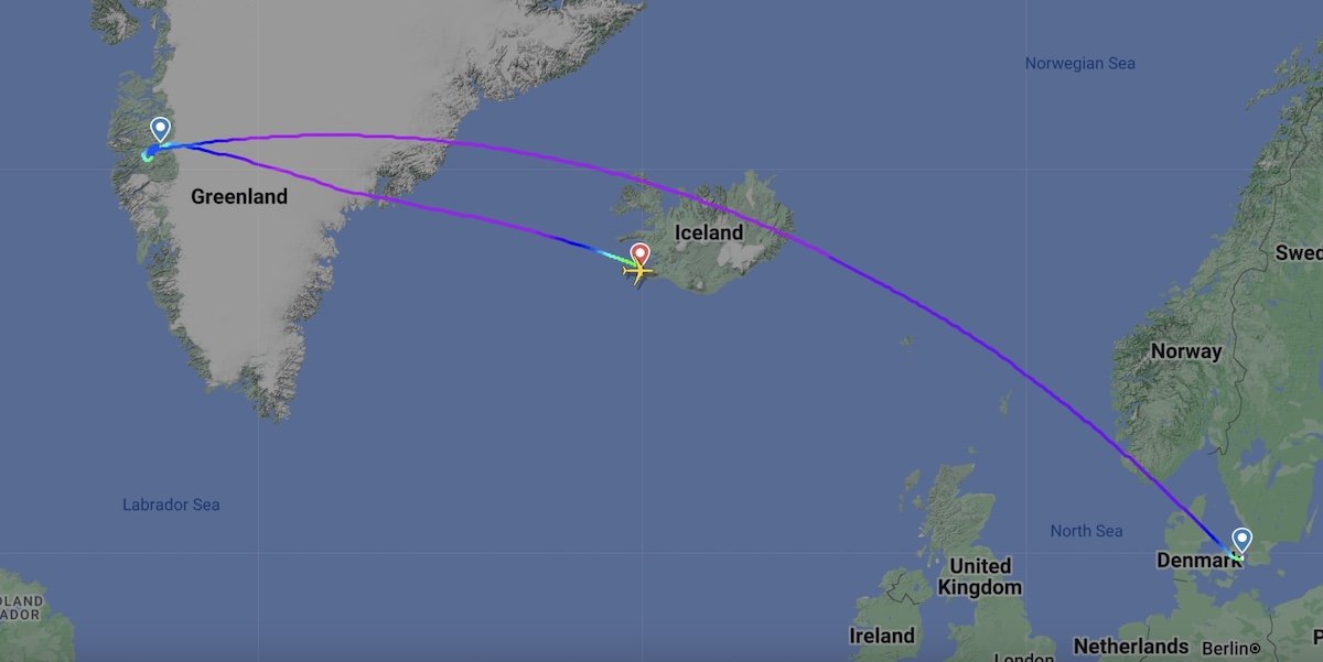 Air Greenland's 10+ Hour Flight To Nowhere air greenland route