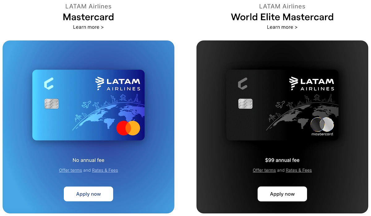Cardless Launches LATAM Credit Cards In USA - One Mile at a Time