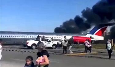 RED Air MD-82 Catches Fire At Miami Airport After Landing