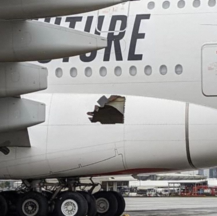 Whoa: Emirates A380 Lands With Huge Hole In Fuselage