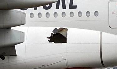 Whoa: Emirates A380 Lands With Huge Hole In Fuselage
