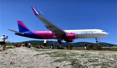 Watch: Wizz Air A321’s VERY Low Landing In Greece