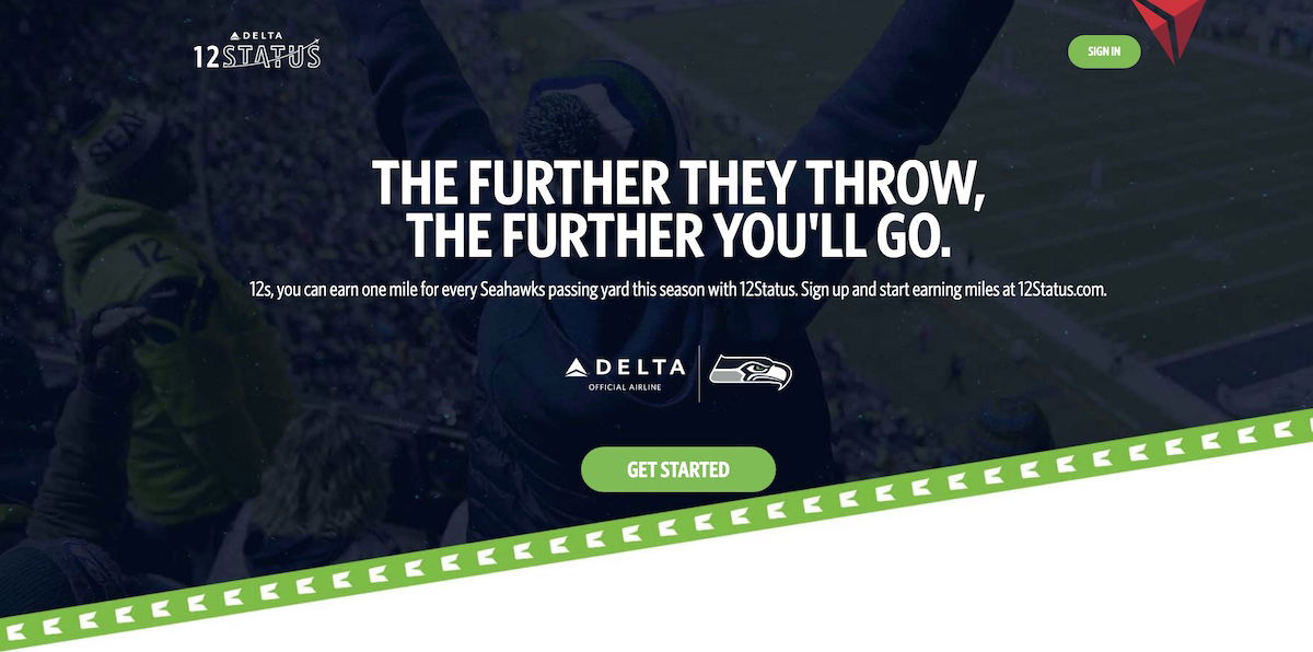 Delta takes Seahawks spirit, competition with Alaska Airlines, up