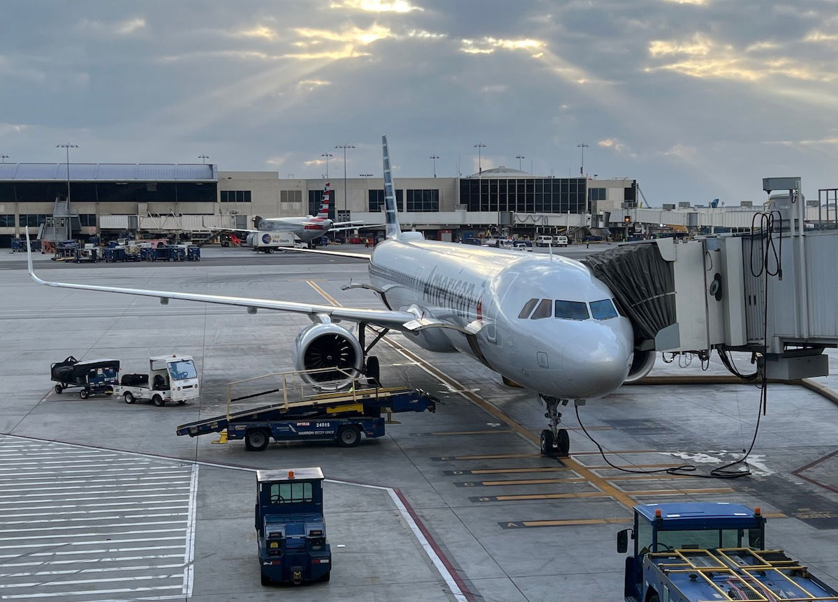 I flew with a pair of pilots from American Airlines!