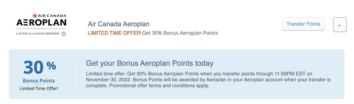 chase aeroplan 30 1 chase