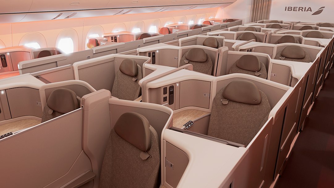 New Iberia A350 Business Class With Doors One Mile At A Time