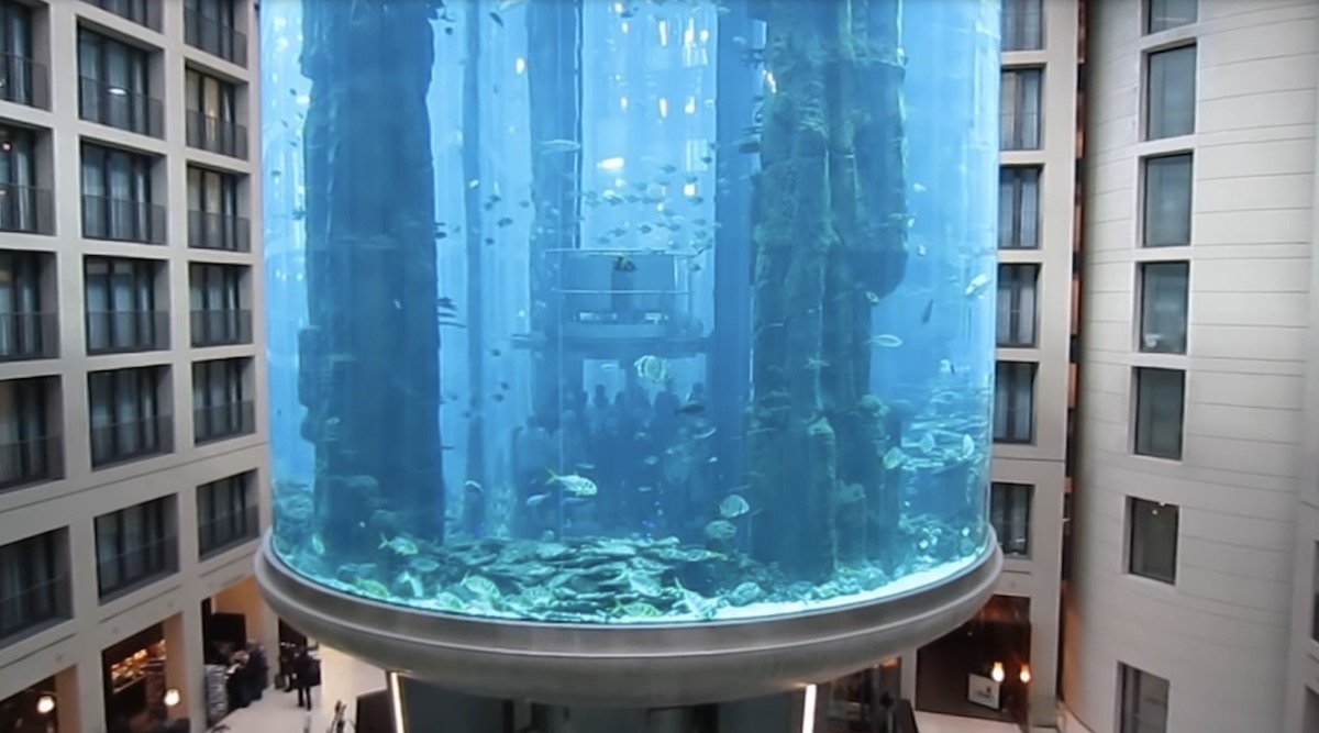 Massive Aquarium In Berlin Hotel Lobby Explodes
