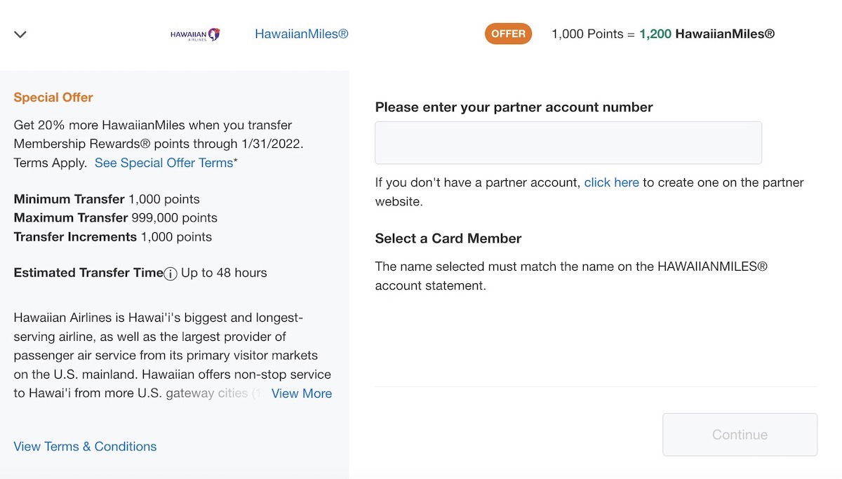 Transfer Amex Points To Hawaiian With 20% Bonus - One Mile at a Time