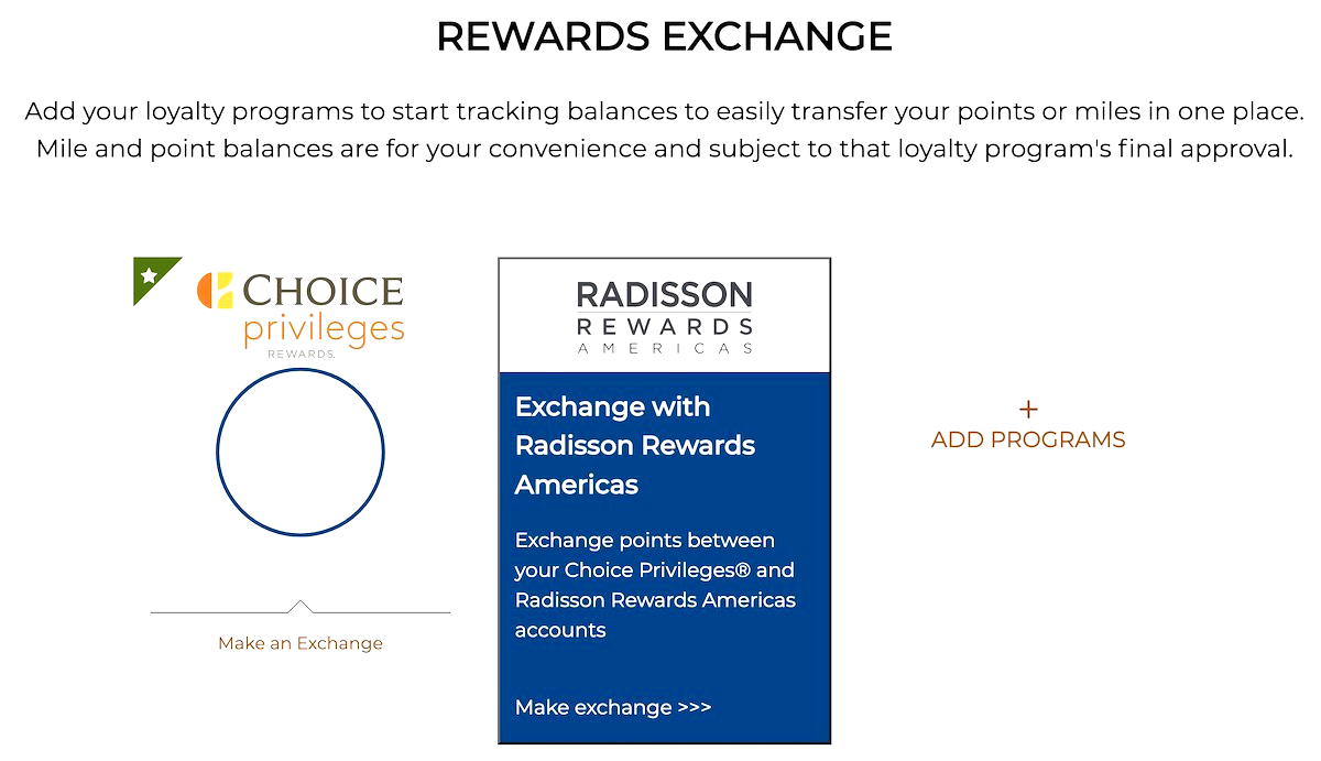 Choice & Radisson Offer Reciprocal Points Transfers One Mile at a Time