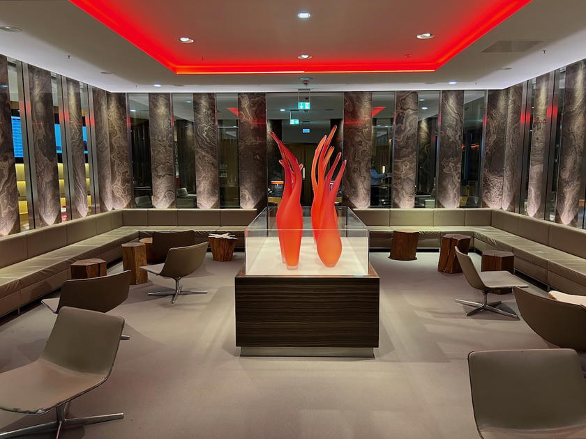Interior of the Air Canada Lounge at Frankfurt Airport
