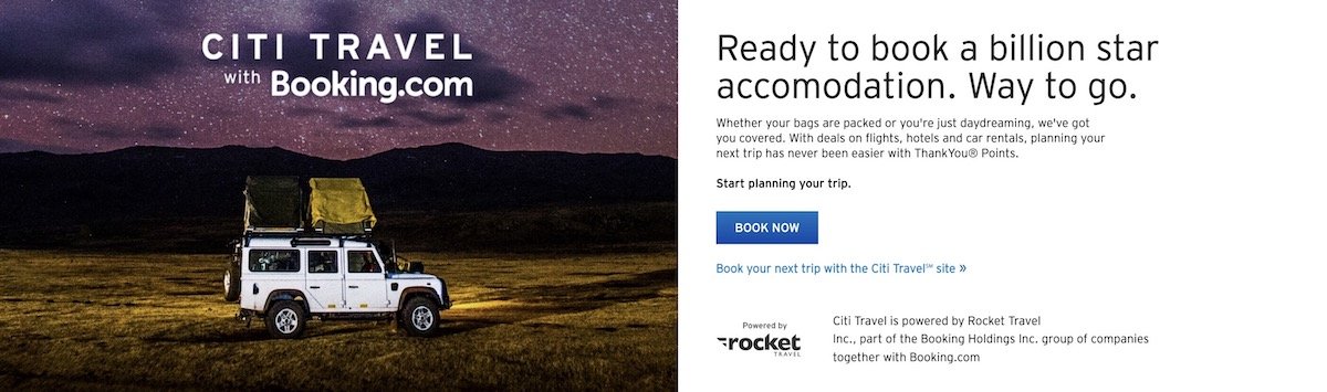 New Citi Journey Portal With Reserving.com Launches
