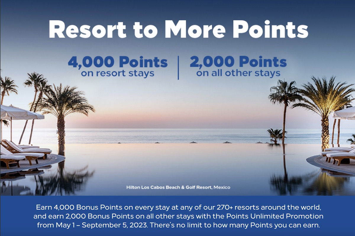 Live Hilton Honors "Resort To More Points" Promo One Mile at a Time