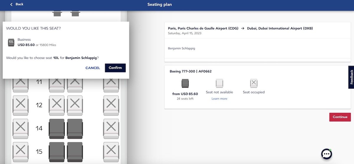 air france seat assignment policy