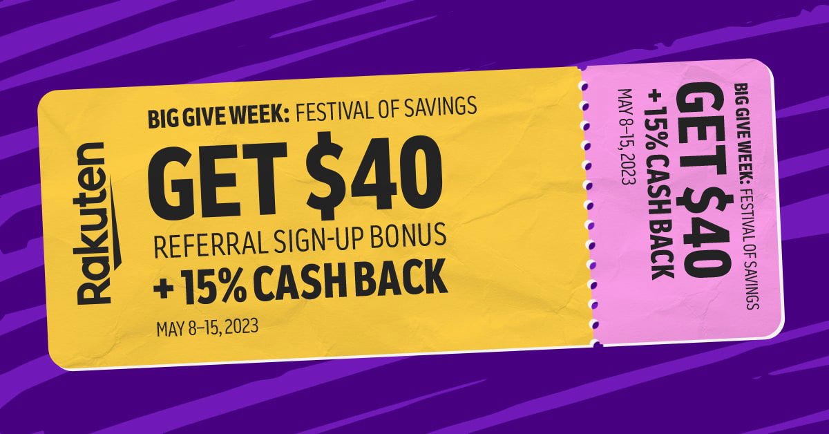 Best-Ever $40 Bonus For New Rakuten Members - One Mile at a Time
