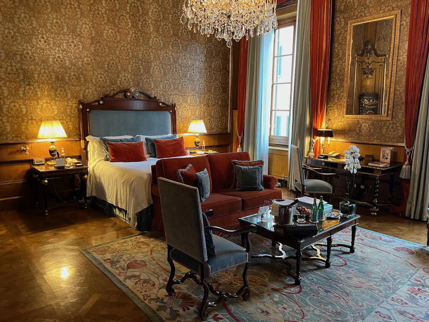 Guest room at the Four Seasons Florence