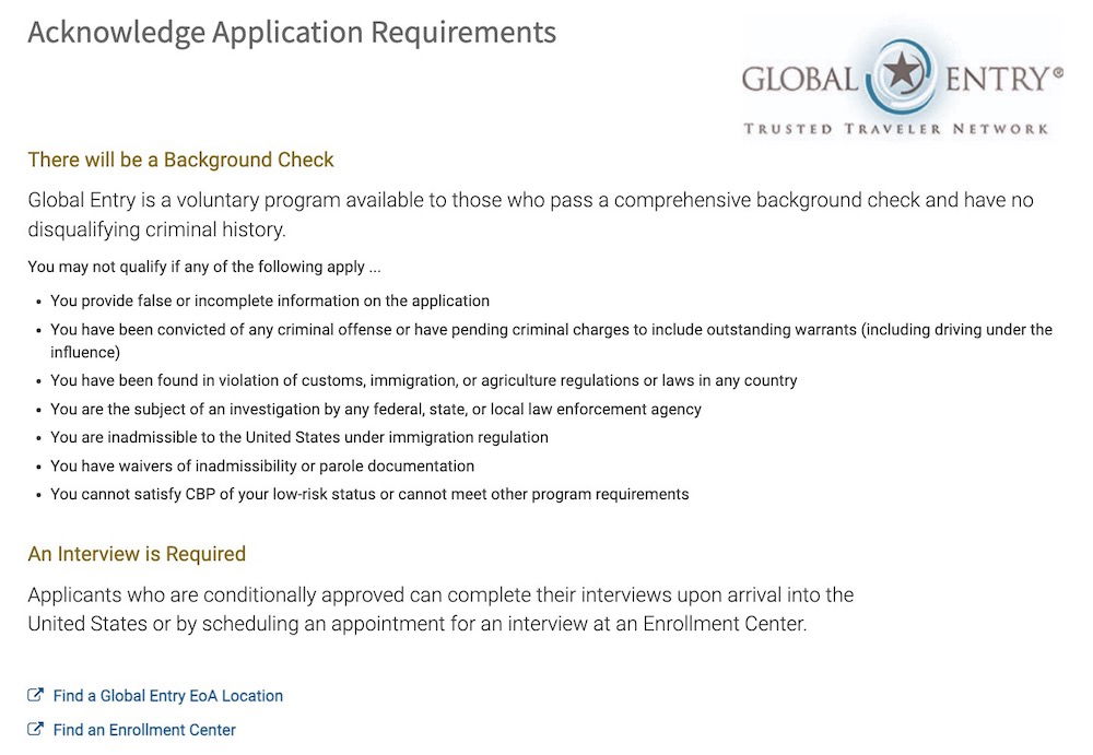 Global Entry Trusted Traveler Program - FAQs