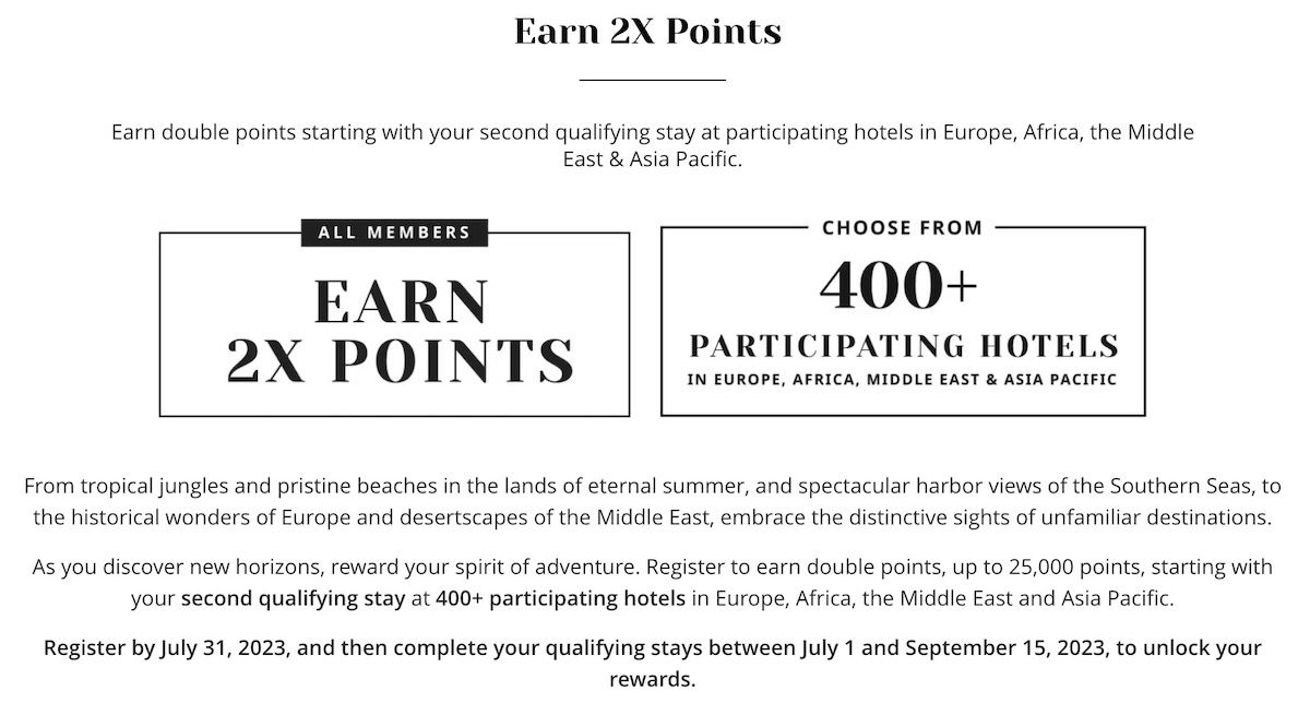World Of Hyatt Summer 2023 Promo Double Points In Select Regions