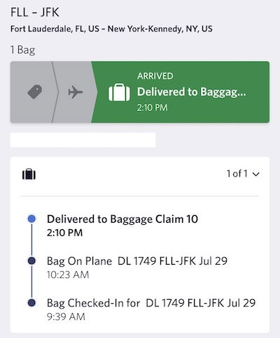 Delta cheap baggage tracking