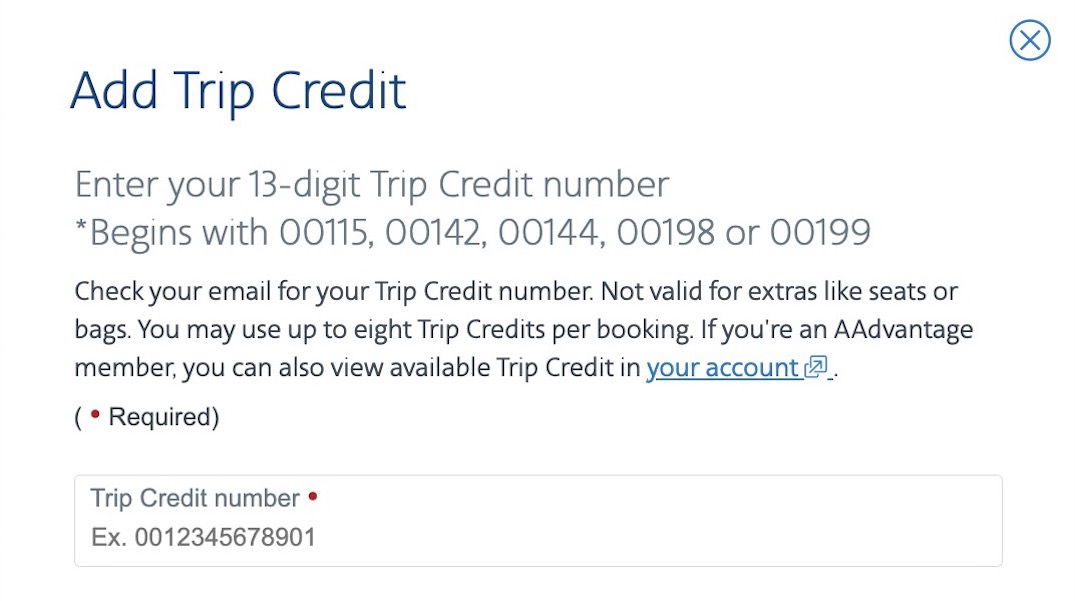 american airlines travel credit expiration