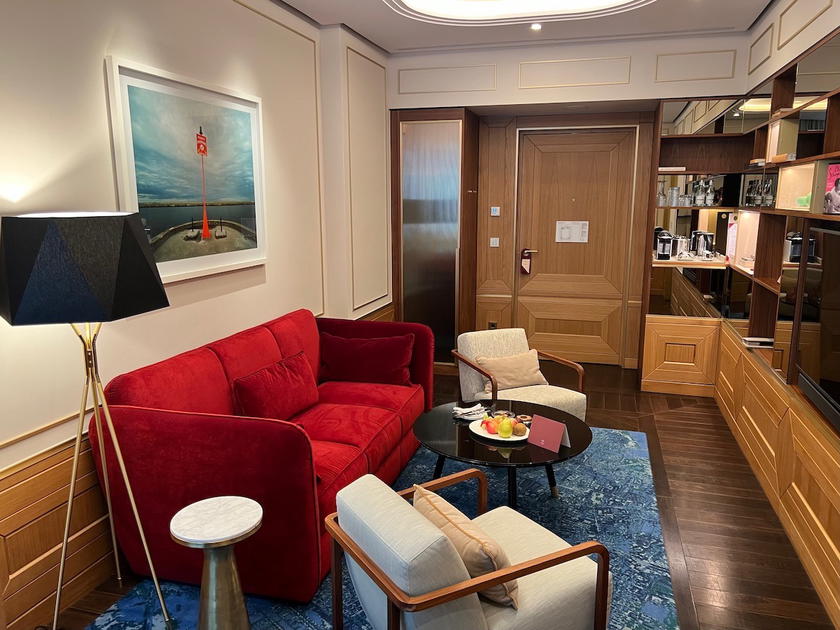 Guest room at the Raffles Europejski hotel in Warsaw
