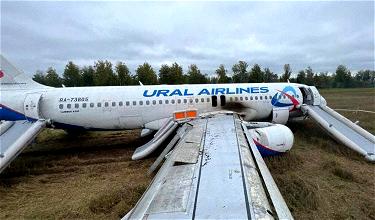 Ural Airlines Airbus A320 Lands In Field In Siberia