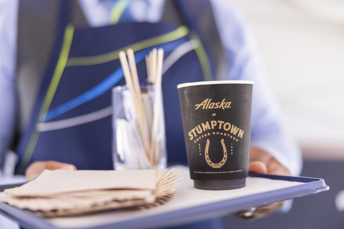 Stumptown-Kaffee von Alaska Airlines mit individueller Mischung