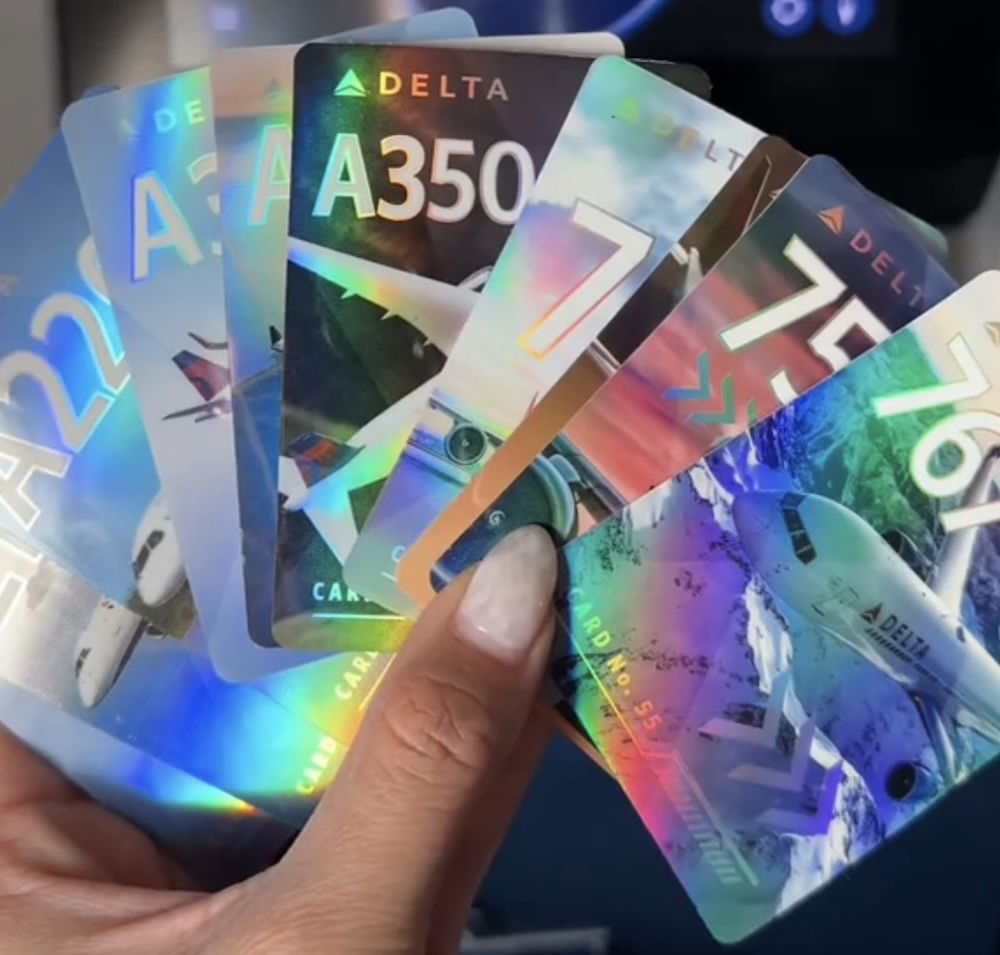 Delta Pilots Have Trading Cards, And They're Going Viral One Mile at