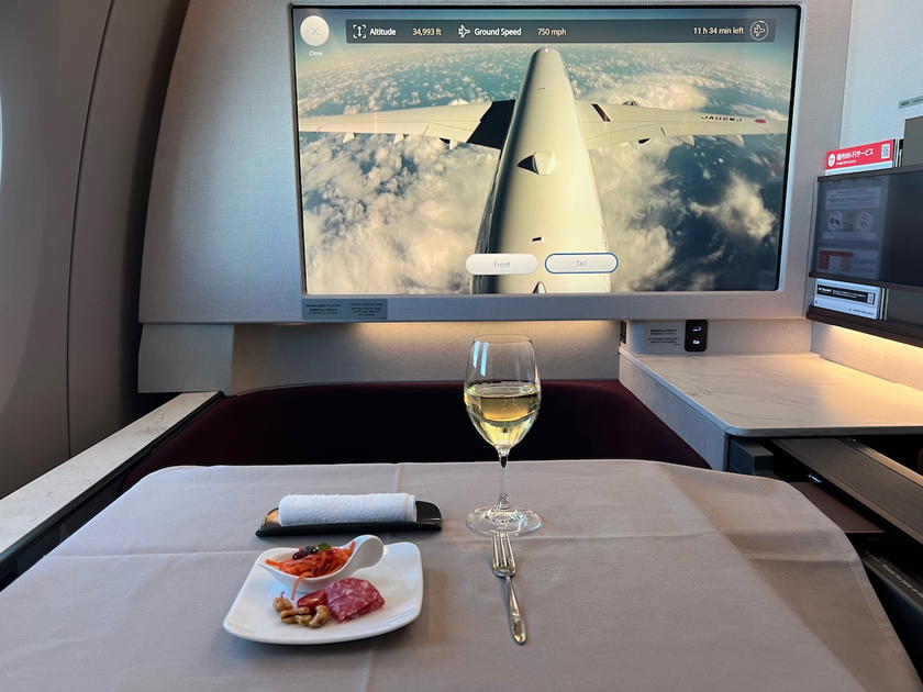 Japan Airlines first class suite on an Airbus A350