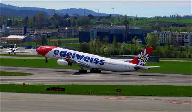 An Edelweiss Airbus A340’s Wild Takeoff From Zurich