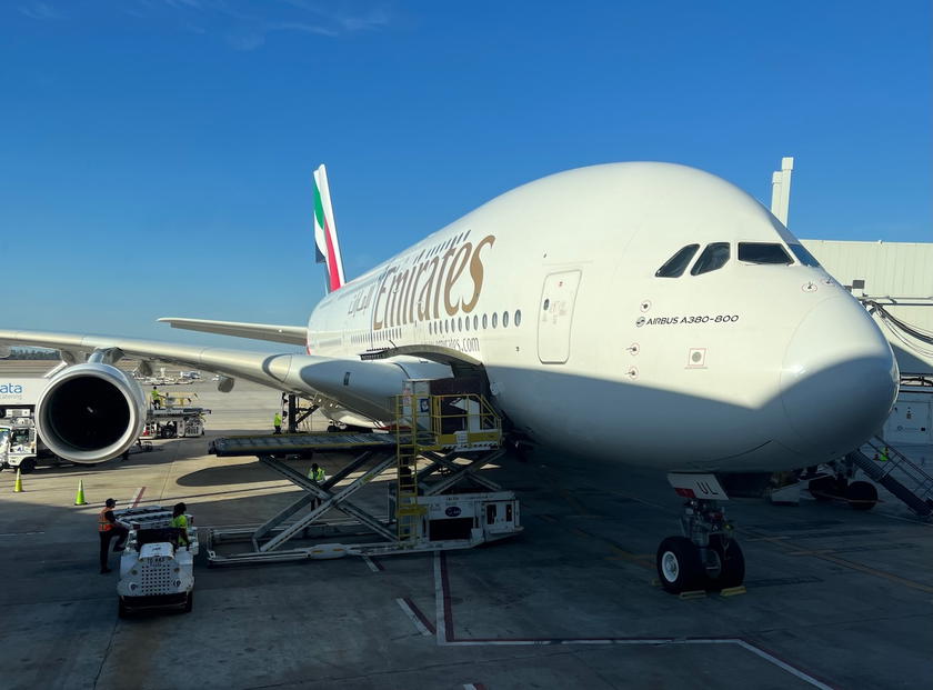 Emirates Airbus A380 aircraft, the airline now cleared to add Berlin to its German route network