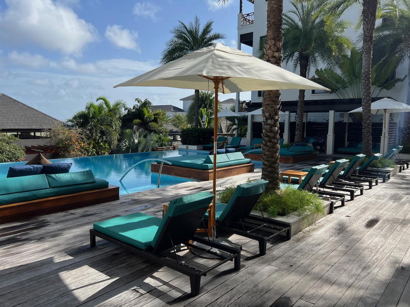 Beachfront view of Zemi Beach House Anguilla, a Hilton LXR property