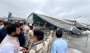 Delhi Airport Terminal Roof Collapses Due To Heavy Rain