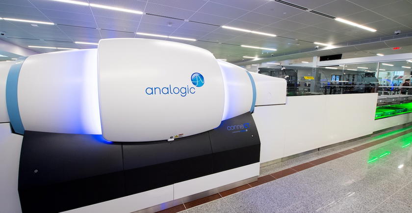 TSA CT scanning equipment used at airport security checkpoints