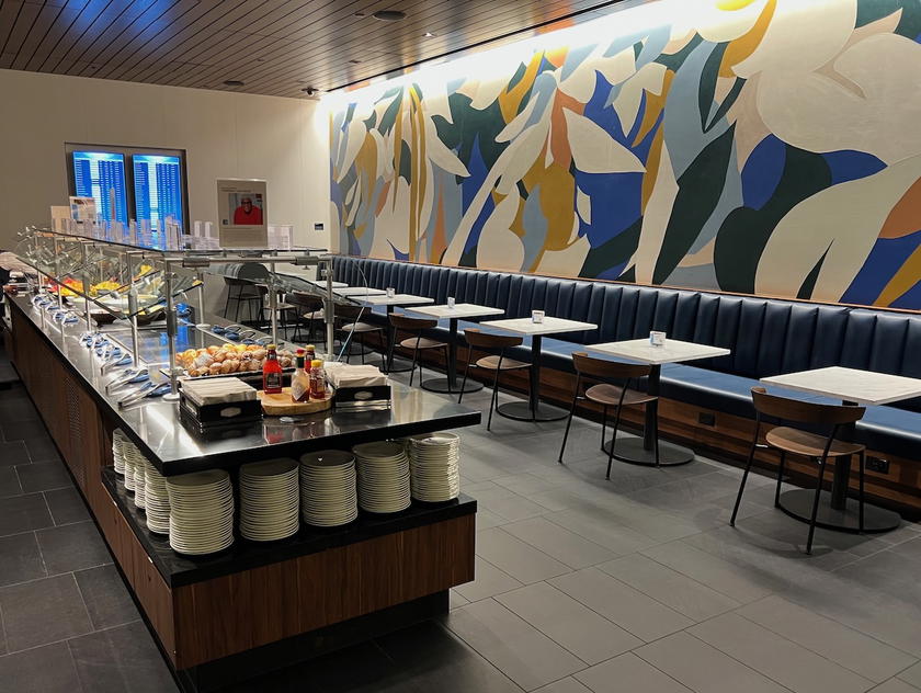 Seating area inside the Amex Centurion Lounge in Atlanta