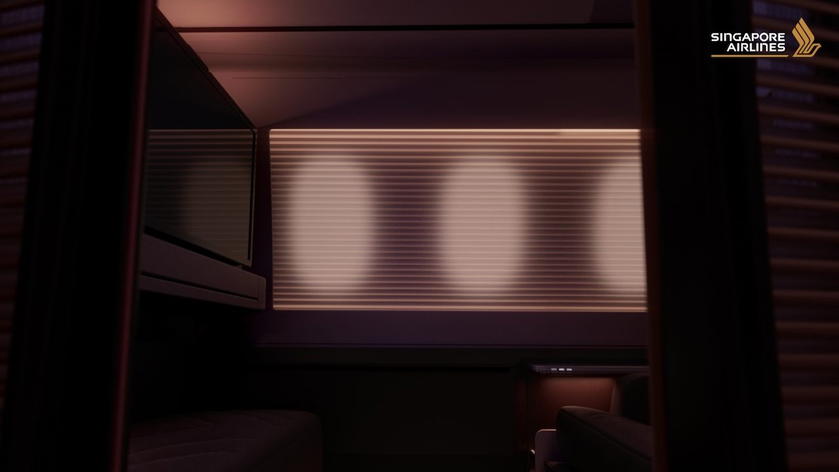 Teaser rendering of Singapore Airlines' new A350 first class suite