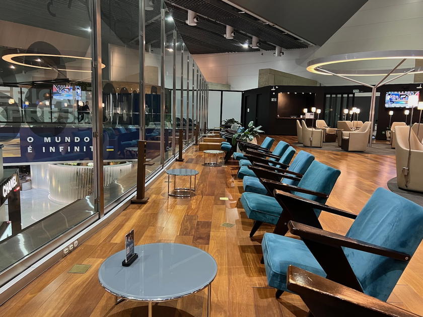 Lounge interior at Espaço Banco Safra in São Paulo, accessible with Priority Pass