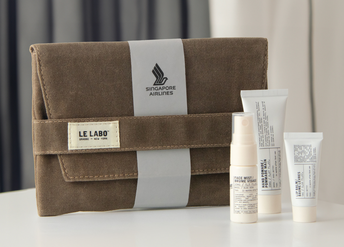 Singapore Airways’ New Le Labo Enterprise Class Amenity Kits