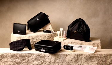 EVA Air Unveils New Giorgio Armani Amenity Kits