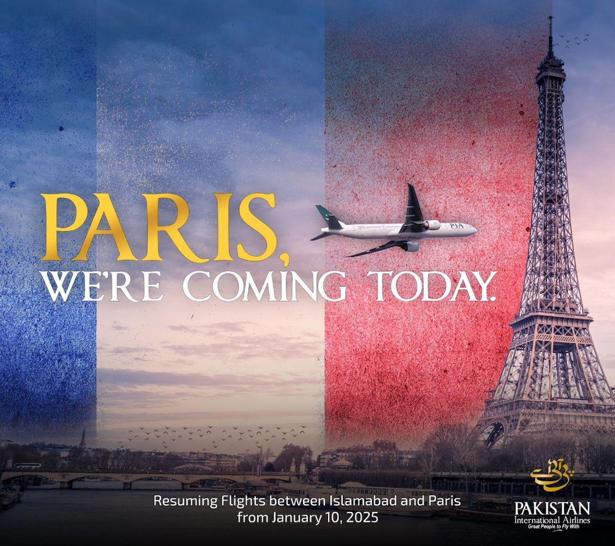 Lol: PIA Being Investigated Over “Silly” Paris Flight Advert