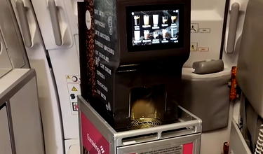 Eurowings Trials Genius Inflight Coffee Cart