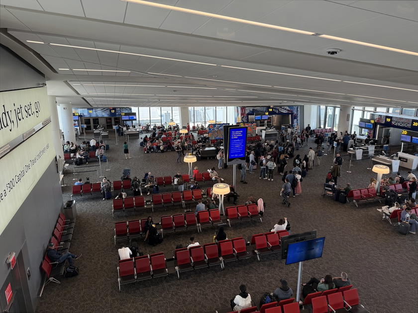 American Airlines gate area at LaGuardia Airport