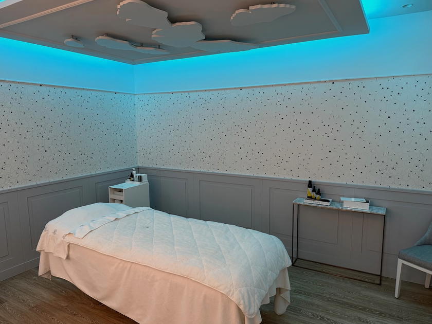 Spa treatment area in the Air France La Premiere Lounge in Paris