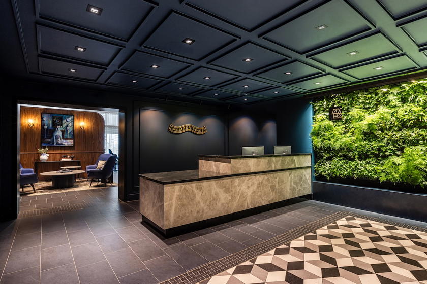 Entrance to the new Amex Centurion Lounge at Amsterdam Schiphol Airport