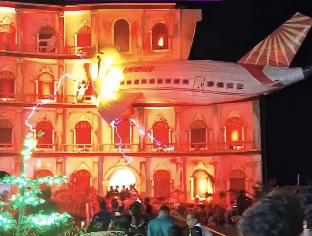 Air India Boeing 787 Crash Recreation At Spiritual Competition Sparks Outrage Air India Boeing 787 Crash Recreation At Spiritual Competition Sparks Outrage