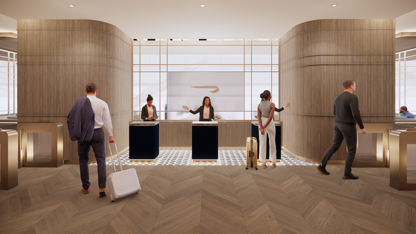 Rendering of the new British Airways lounge planned for Heathrow Terminal 5C